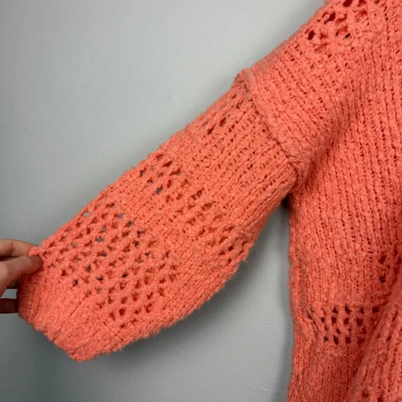 Free People Saturday Morning Oversized Knit Chunky Cardigan - Picture 4 of 6